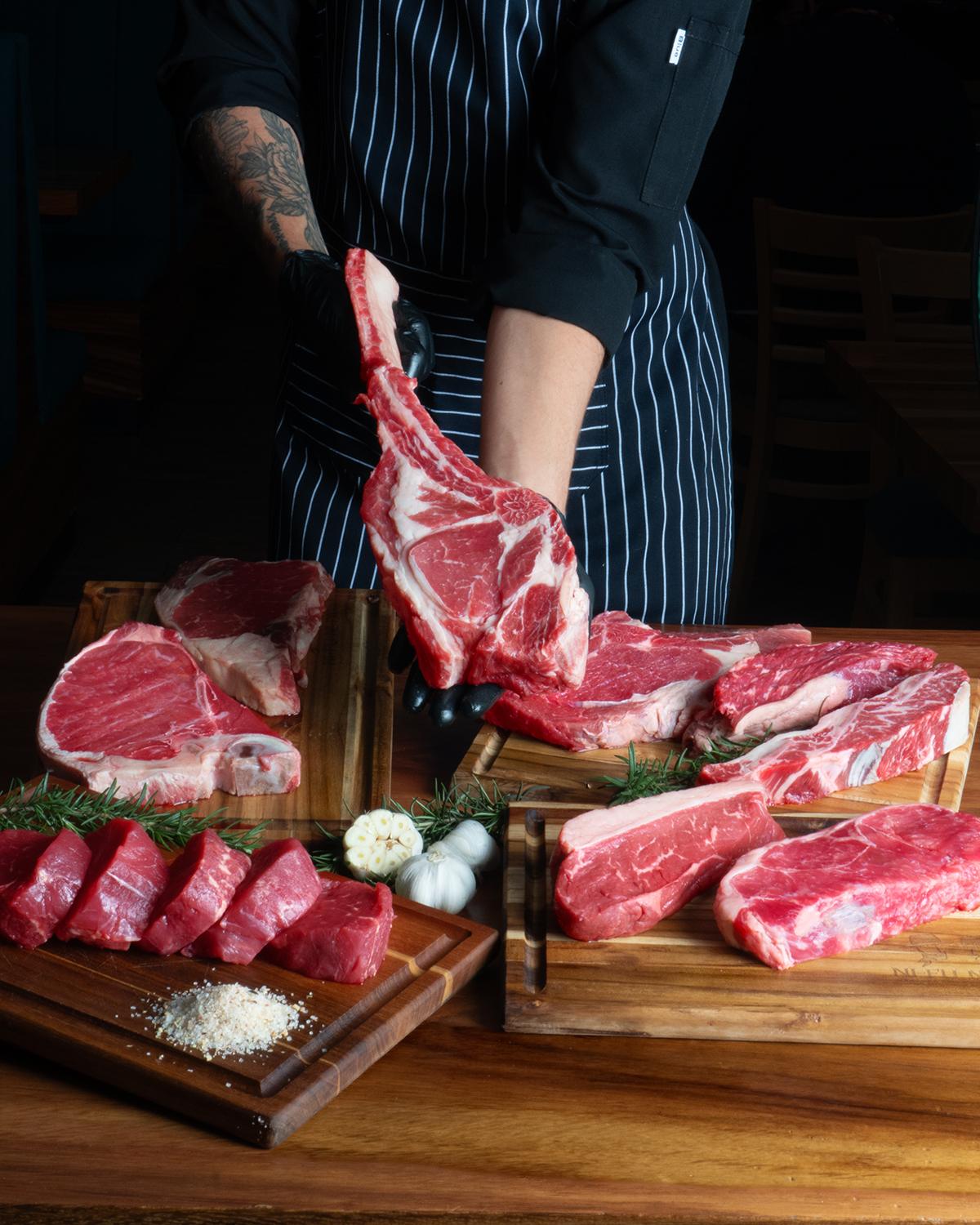 Cortes de carne de Ni-Fu Ni-Fa