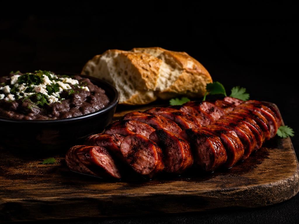 Picada de chorizo argentino